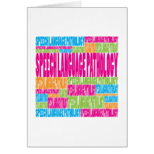 Colourful Speech Language Pathology Greeting Cards