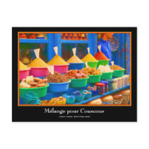 Colourful Spice Market in Marrakesh Morocco