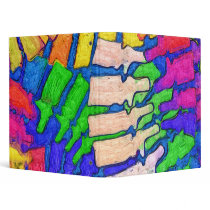 Colourful Spine Art Avery Binder