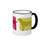 Colourful Spinone Italiano Silhouettes Mug