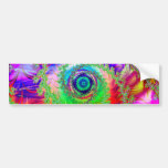 Colourful Spiral Design: Bumper Stickers