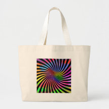 Colourful Spiral Design: Canvas Bag