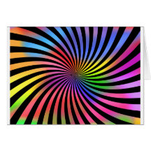 Colourful Spiral Design: Cards