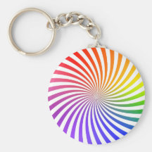 Colourful Spiral Design: Key Chains