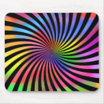 Colourful Spiral Design: Mouse Pad