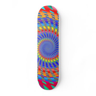 Colourful Spiral Design: Skateboard by spiritswitchboard