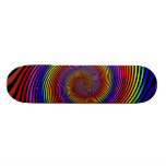 Colourful Spiral Design: Skateboard