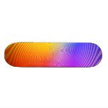 Colourful Spiral Design: Skateboard