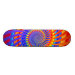 Colourful Spiral Design: Skateboard