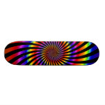 Colourful Spiral Design: Skateboard