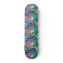 Colourful Spiral Swirl Skateboard