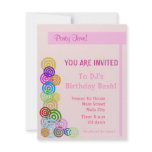 Colourful Spirals invitations