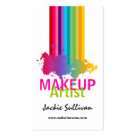 Colourful Splash Makeup Artist Business Cards