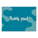 Colourful splash thank you design card