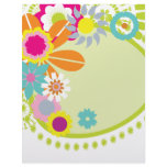 colourful spring flowers vector personalized letterhead