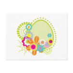 colourful spring flowers vector post cards