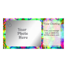 Colourful Star PhotoCard Template Photo Card Template