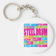 Colourful Steel Drum Keychains