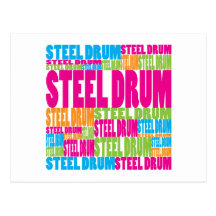 Colourful Steel Drum Post Cards
