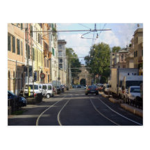 Colourful street in Rome Postcards