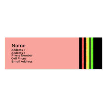 colourful stripes business card