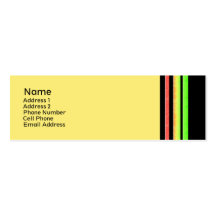 colourful stripes business card