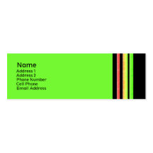 colourful stripes business card template