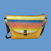 Colourful stripes messenger bags