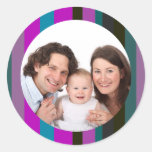 Colourful Stripes/Photo Sticker