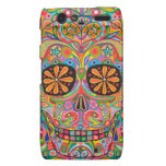 Colourful Sugar Skull Art Motorola Droid RAZR Case
