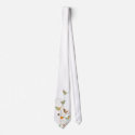 Colourful Summer Bird and Swirls *02 Custom Tie