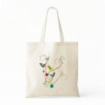 Colourful Summer Bird and Swirls Custom Tote Bag