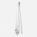 Colourful Summer Bird and Swirls Tie