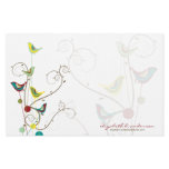 Colourful Summer Bird & Swirls Note Card Stationer