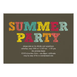 Colourful Summer Party Invitation