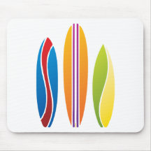 Colourful Surfboards Mousepads