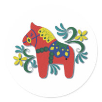 Colourful Swedish Dala Horse