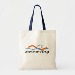 Colourful Swim Symbol Canvas Bags