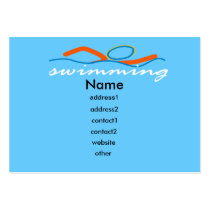 Colourful Swim Symbol V #2 business cards
