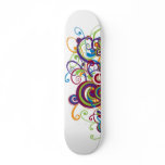Colourful Swirl Skateboard Pro