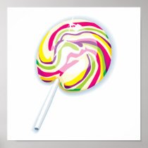 colourful swirly lollipop print