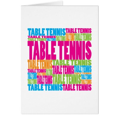 Colourful Table Tennis by busybees