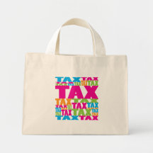 Colourful Tax Canvas Bags
