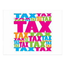 Colourful Tax Post Cards