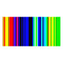 Colourful Television Stripes wallpaper Customized Photo Card