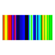 Colourful Television Stripes wallpaper Customized Photo Card