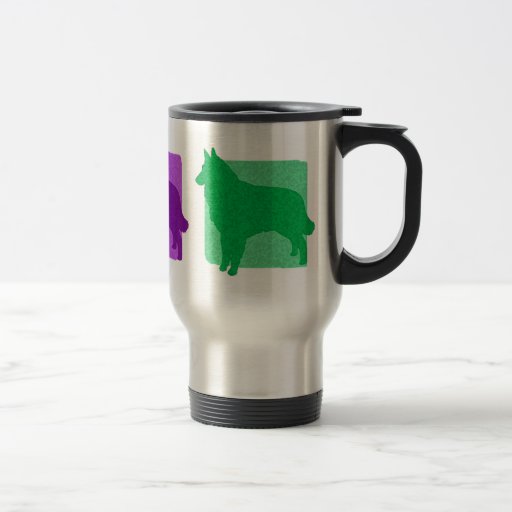 Colourful Tervuren Silhouettes Coffee Mug