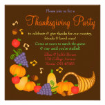 Colourful Thanksgiving Dinner Party Invitation