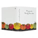colourful tomatoes cookbook recipe binder binders