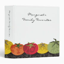 colourful tomatoes cookbook recipe binder